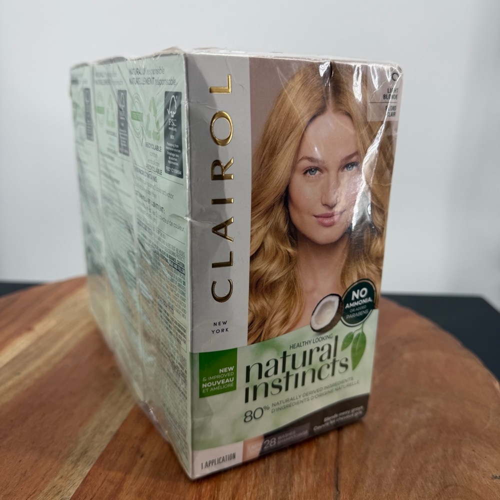 Lot of 3 Clairol Natural Instincts 9 Light‎ Blonde Hair Color Ammonia-Free
